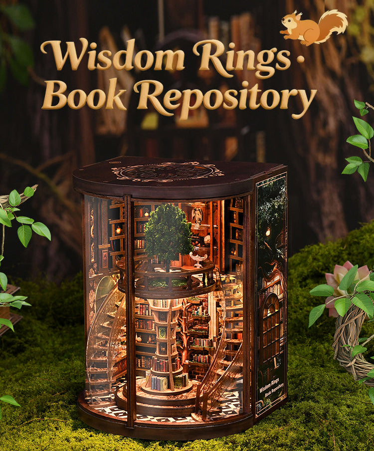 Wisdom Rings Book Repository - DIY Miniature Kit