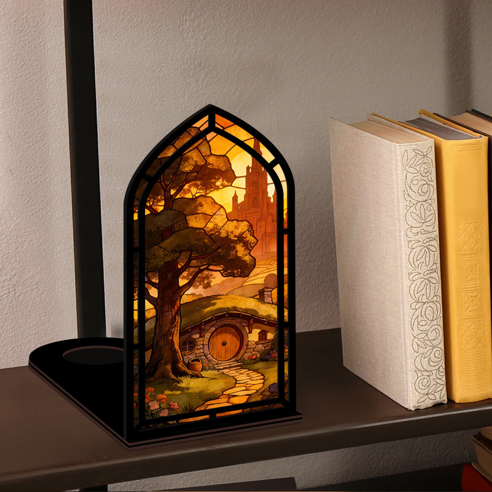 The Golden Homecoming | Sunset Hobbit Home Book Nook