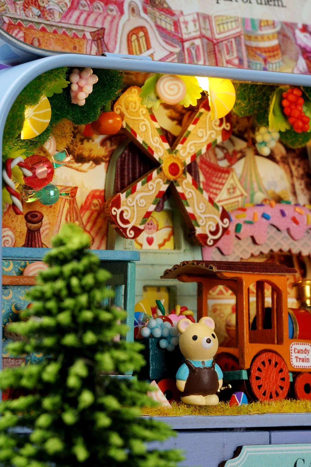 DIY Miniatures Craft Kit: Candy Adventure - Miniature Sweet Shop Scene (Gift for Craft Lovers)