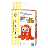 DIY nano building blocks kit box featuring orange Korilakkuma Wiener model