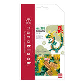 Dragon scene nano building blocks kit box with parts and instructions