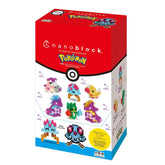 Nanoblock Pokémon Type Poison mini building blocks set box, red and white packaging