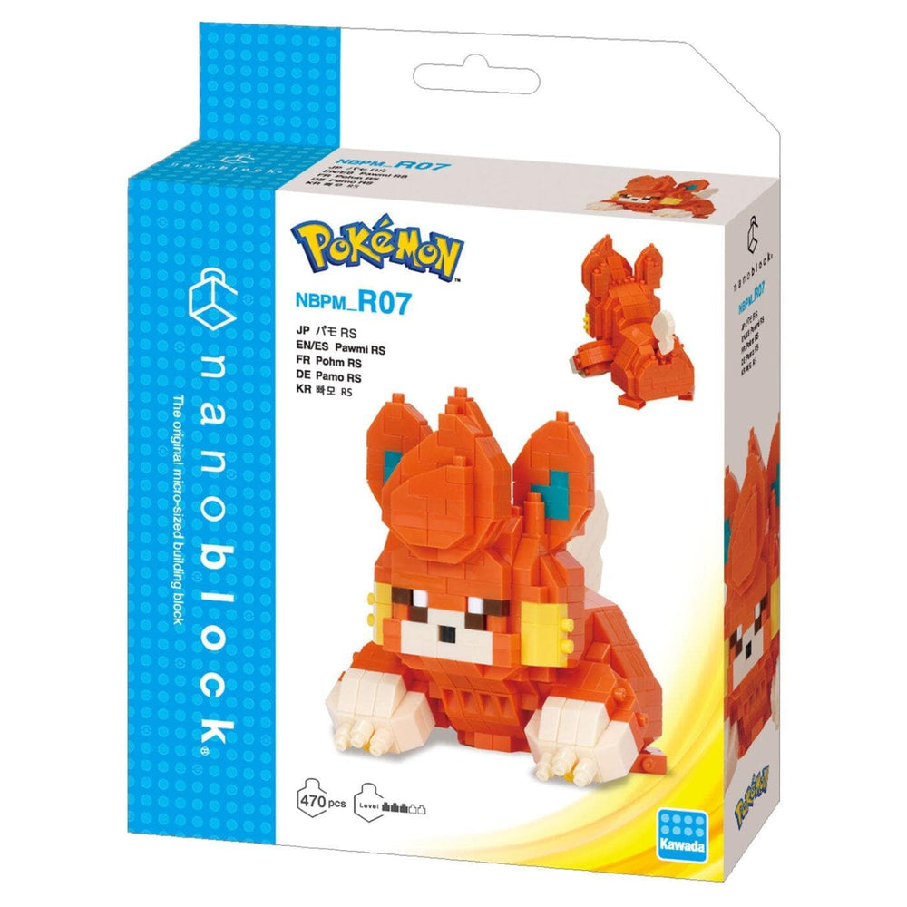 a Pokemon-themed packaging for a product called the "Pokemon R07" microblock.