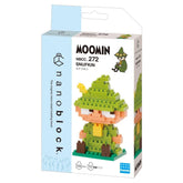 Snufkin nano building blocks kit box with assembled character model and instruction panel