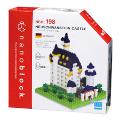 The image is a box containing a Nano Block Germany castle building set.