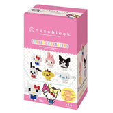 DIY nano building blocks kit box with six Sanrio mini character figures