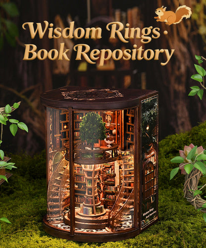 Wisdom Rings Book Repository - DIY Miniature Kit