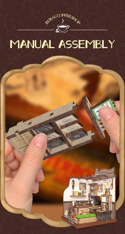 Cafe BookNook - DIY Miniature Rural Coffee Shop Kit