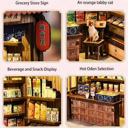 Kasuga Grocery Store - DIY Miniature Japanese Store Kit