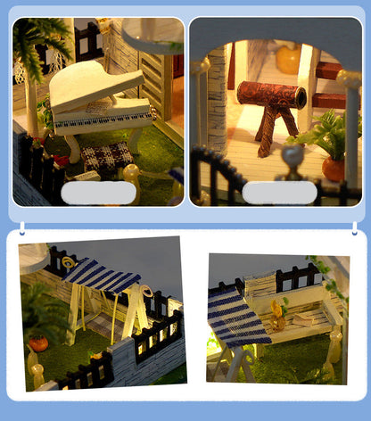 Garden Style DIY Miniature House (Mini Waltz, Elegant and Romantic Room Model Craft Gift)