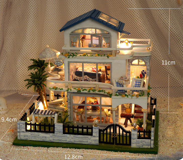 Garden Style DIY Miniature House (Mini Waltz, Elegant and Romantic Room Model Craft Gift)