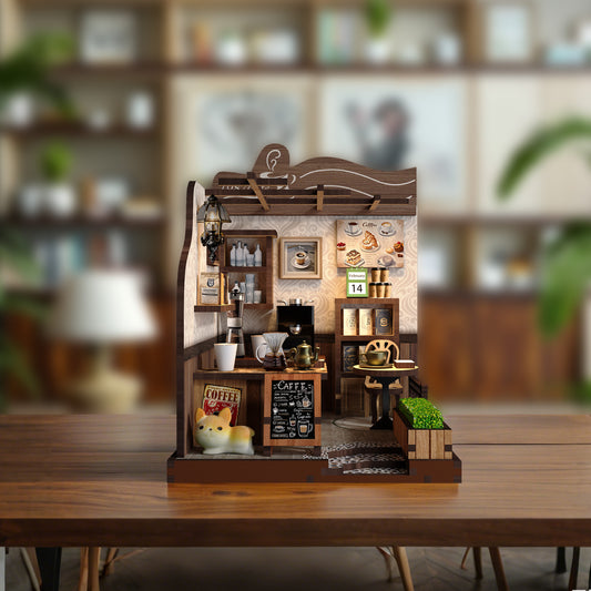 Cafe BookNook - DIY Miniature Rural Coffee Shop Kit
