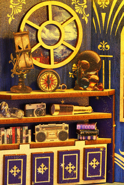 Interstellar Style Book Nook Kit (Galaxy Space Wooden DIY Craft Gifts)