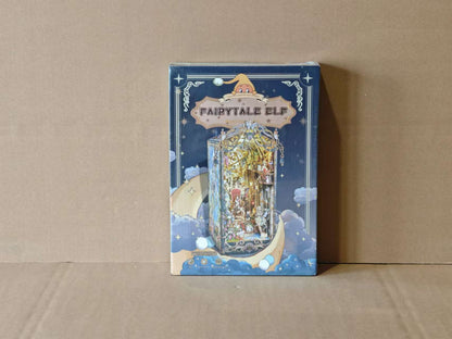 Fairy Tale Elf DIY Book Nook Kit (Magical Forest Bookshelf Insert, Craft Gifts)