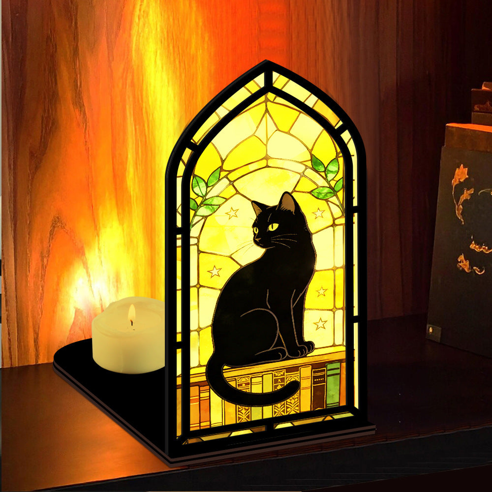 The Wizard’s Familiar Black Cat Book Nook