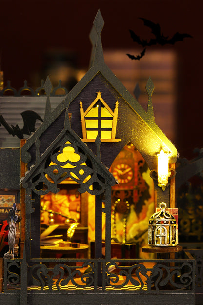 Magic City DIY Miniature House Kit (3D Wooden Cyberpunk, Craft Puzzle Gift)