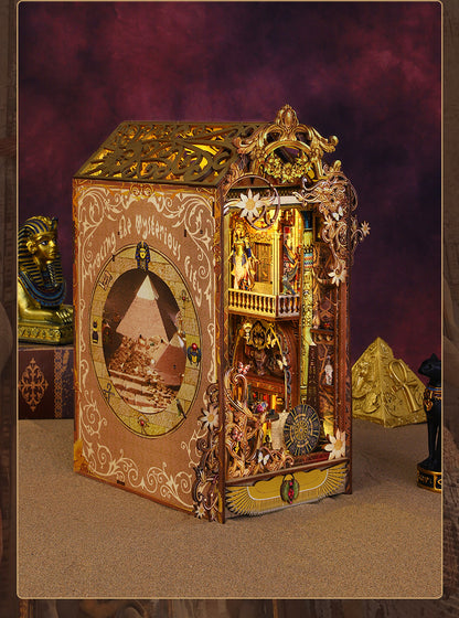 Ancient Egypt Style- Trace of the Mysterious City Book Nook Kit (Bookshelf Insert | 3D Wooden DIY Miniature Craft Birthday Gift)