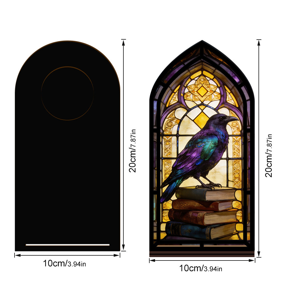 The Midnight Raven Book Nook with Candle Glow