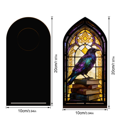 The Midnight Raven Book Nook with Candle Glow