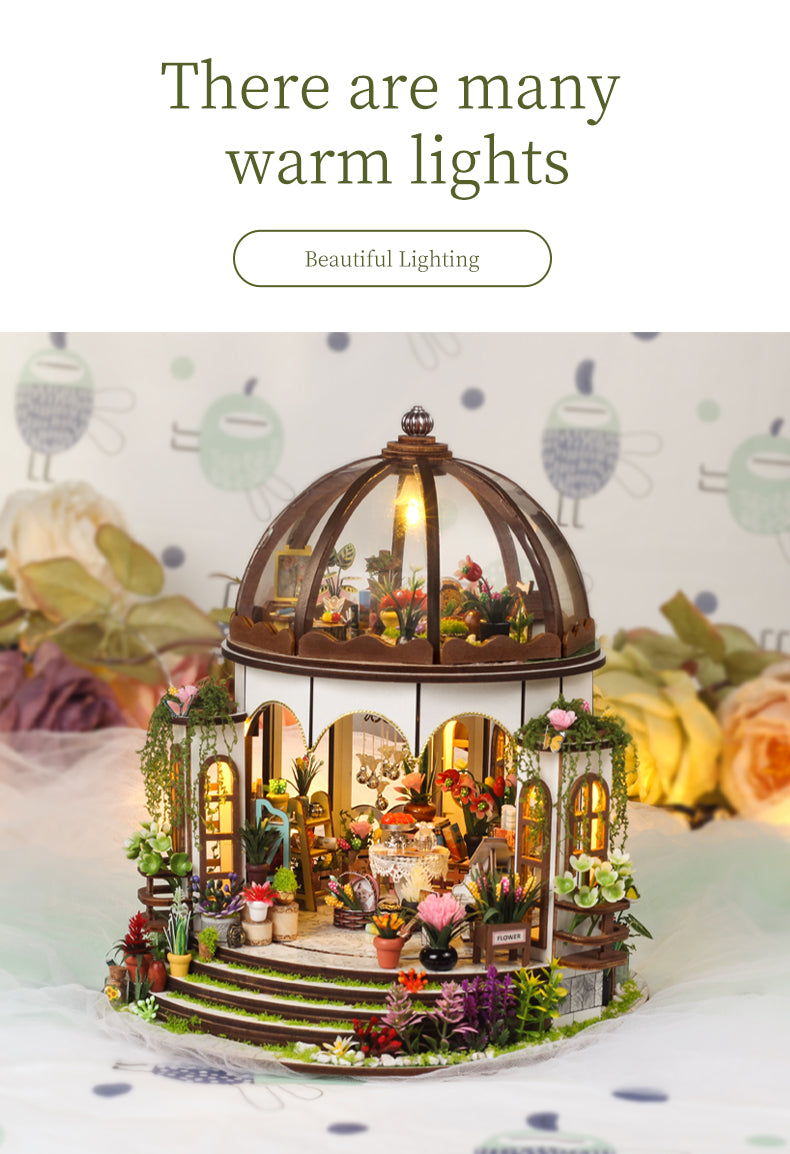 DIY Miniature Dollhouse Kit - Sky Garden (Cottage Diorama, Craft Gift)