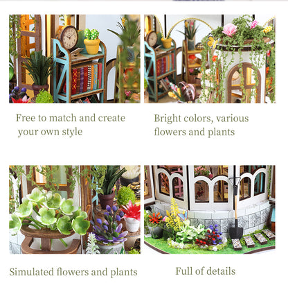 DIY Miniature Dollhouse Kit - Sky Garden (Cottage Diorama, Craft Gift)