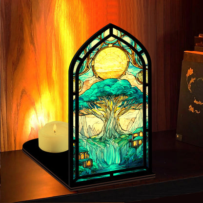 The Tree of Life Book Nook with Candle Glow