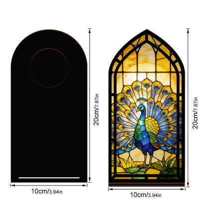 The Royal Peacock Book Nook with Candle Glow