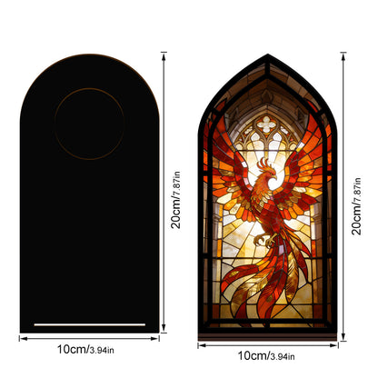 The Phoenix Book Nook - Firebird Design with Candle Glow