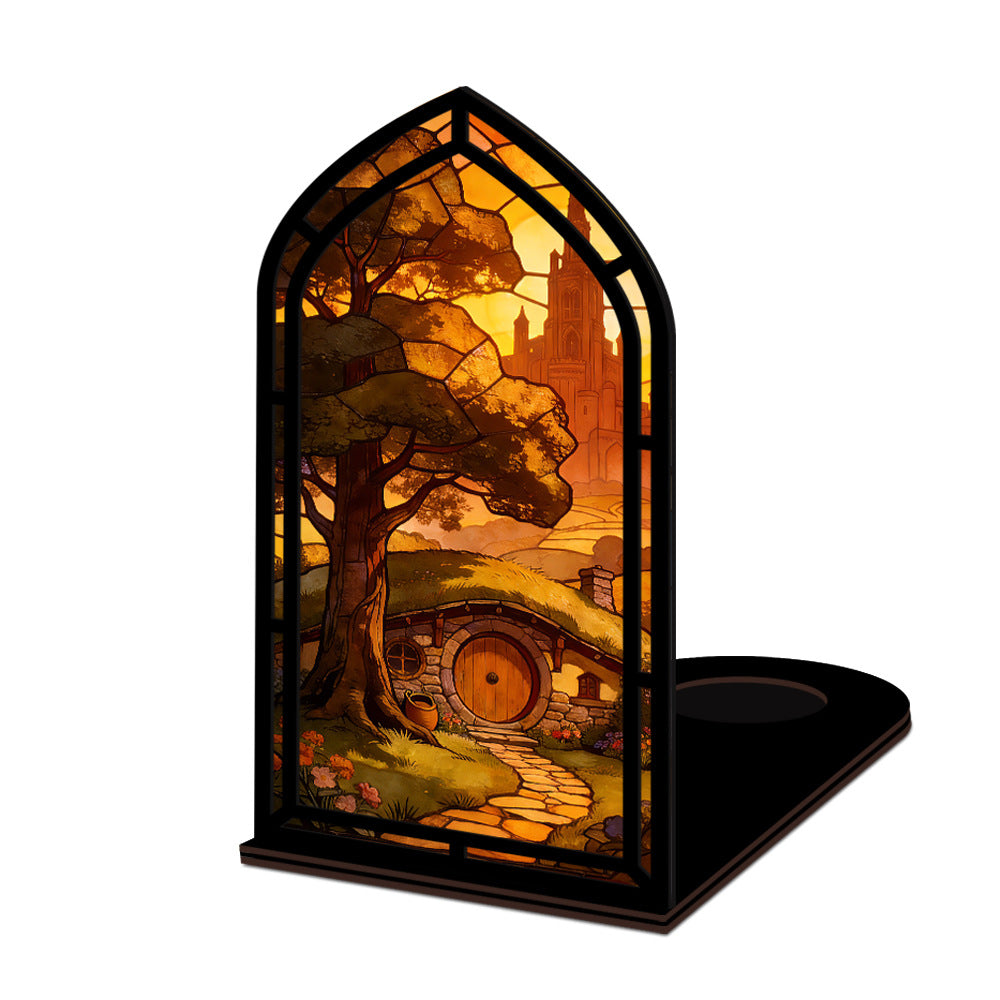 The Golden Homecoming | Sunset Hobbit Home Book Nook