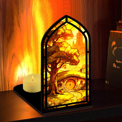 The Golden Homecoming | Sunset Hobbit Home Book Nook