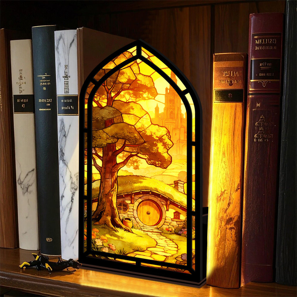 The Golden Homecoming | Sunset Hobbit Home Book Nook