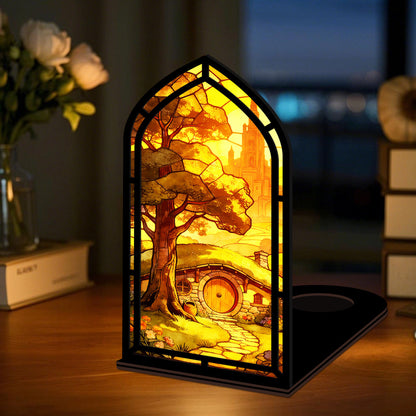 The Golden Homecoming | Sunset Hobbit Home Book Nook