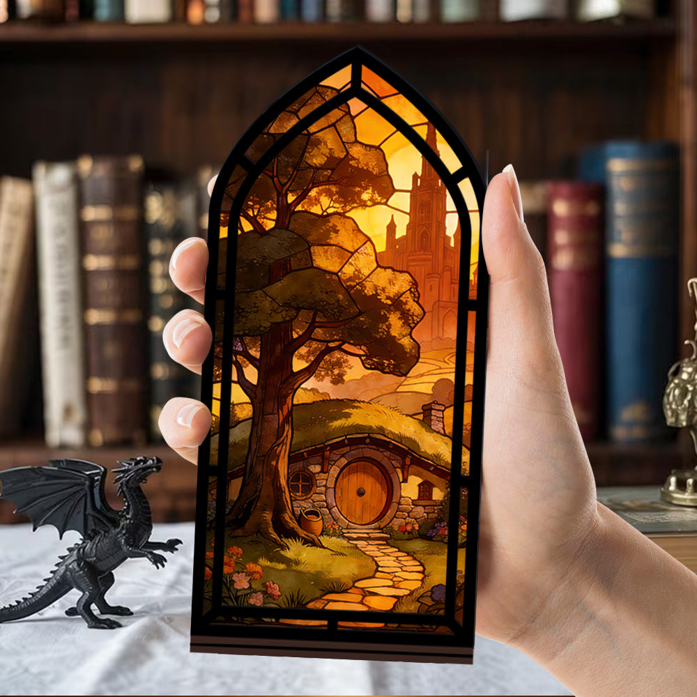 The Golden Homecoming | Sunset Hobbit Home Book Nook