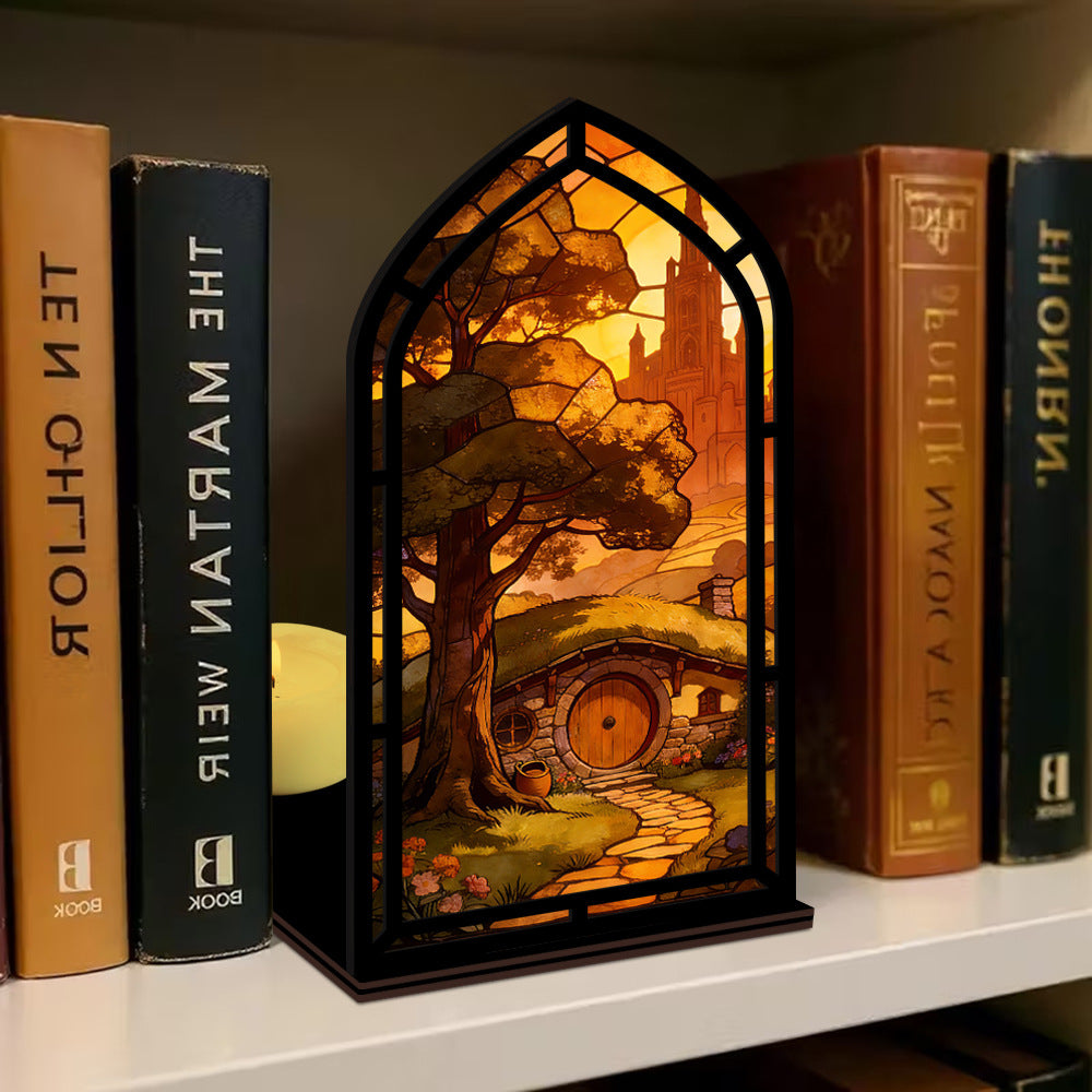 The Golden Homecoming | Sunset Hobbit Home Book Nook