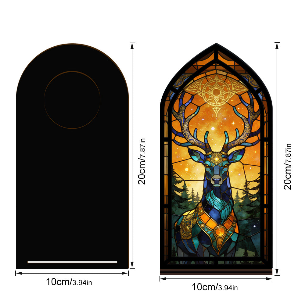 The Celestial Stag | Mystic Deer with Antlers Book Nook