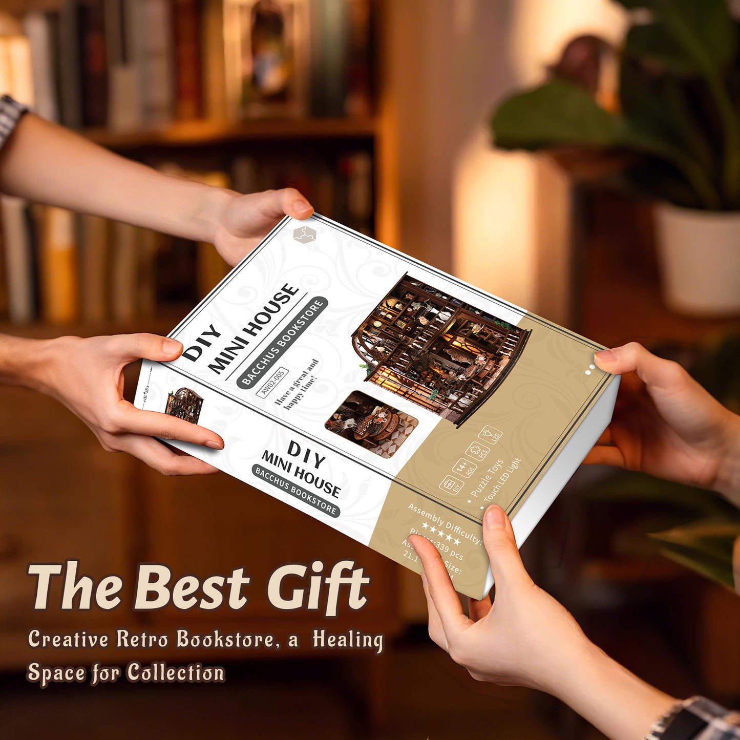 Bacchus Bookstore - DIY Miniatures Kit