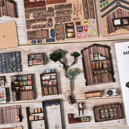 Kasuga Grocery Store - DIY Miniature Japanese Store Kit