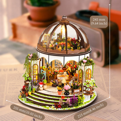 DIY Miniature Dollhouse Kit - Sky Garden (Cottage Diorama, Craft Gift)
