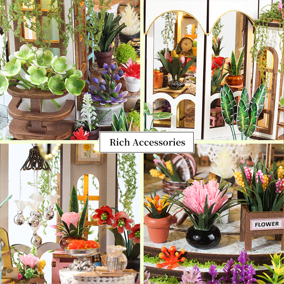 DIY Miniature Dollhouse Kit - Sky Garden (Cottage Diorama, Craft Gift)