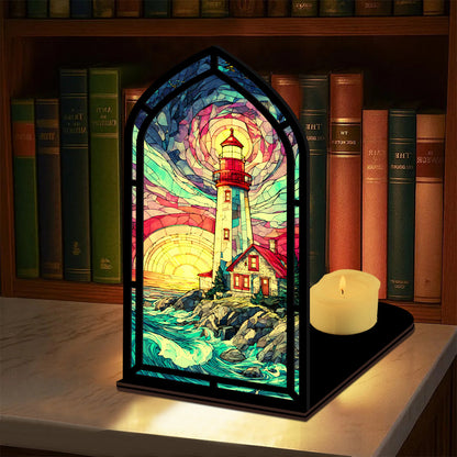 The Guiding Light Coastal Lighthouse Book Nook