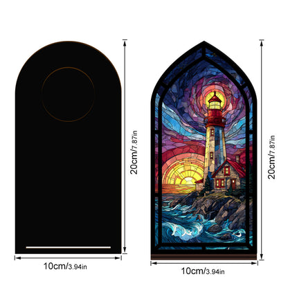 The Guiding Light Coastal Lighthouse Book Nook