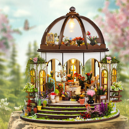 DIY Miniature Dollhouse Kit - Sky Garden (Cottage Diorama, Craft Gift)