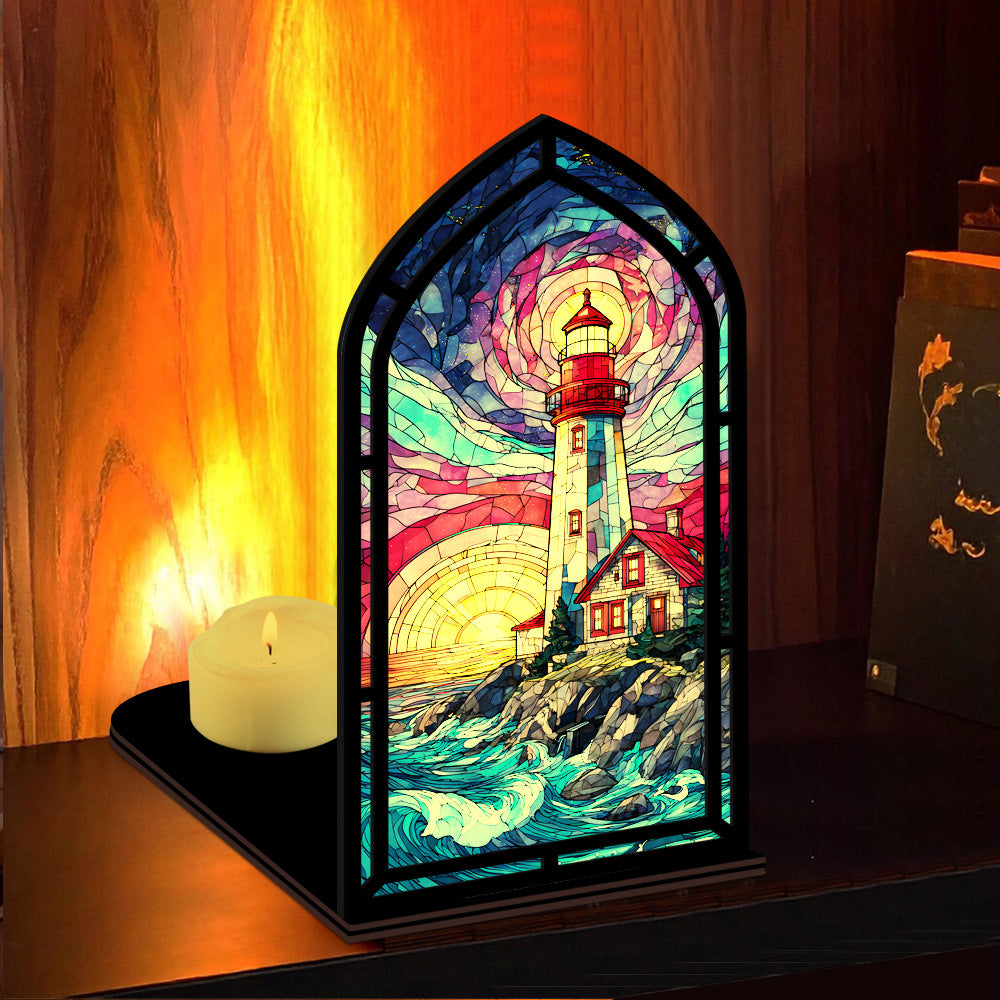 The Guiding Light Coastal Lighthouse Book Nook