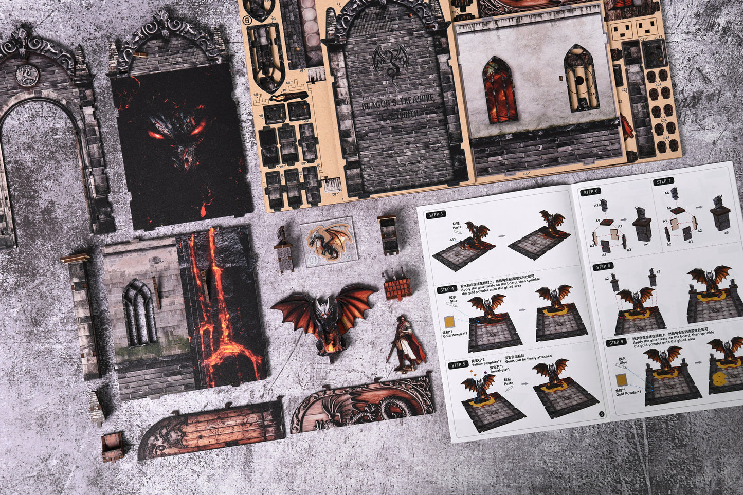 Dragons Treasure Labyrinth - DIY BookNook Kit