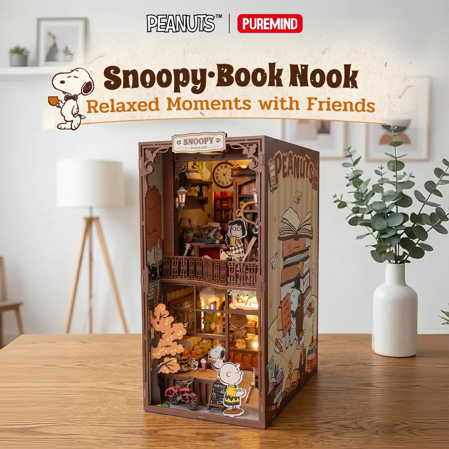 Peanuts – Snoopy Book Nook Construction Set