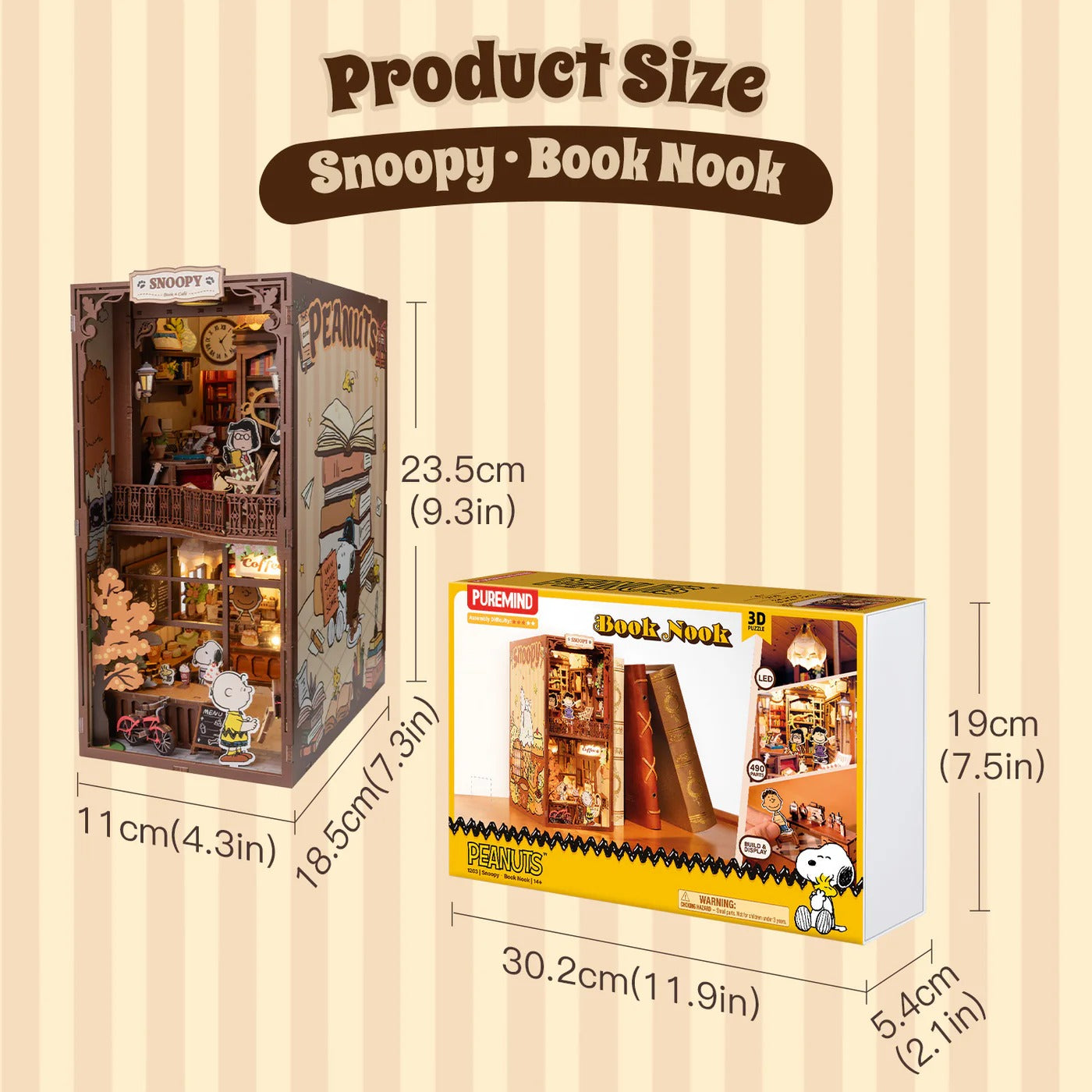 Peanuts – Snoopy Book Nook Construction Set