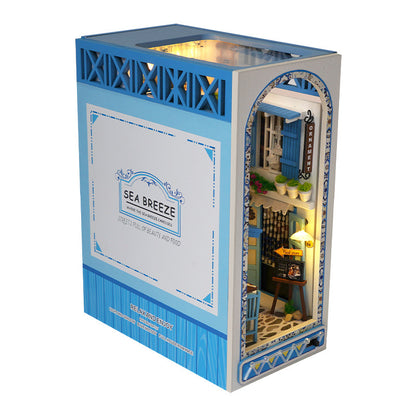 Greek Style DIY Book Nook Kit (Sea Breeze, Coastal Ocean Scene, Graft Gift)