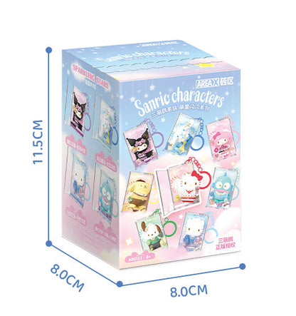 Sanrio DIY Blind Box Building Blocks Key Chain -  Hello Kitty, Kuromi, Hangyodon, Pochacco, Pompompurin, Cinnamoroll | Kawaii Room Decor