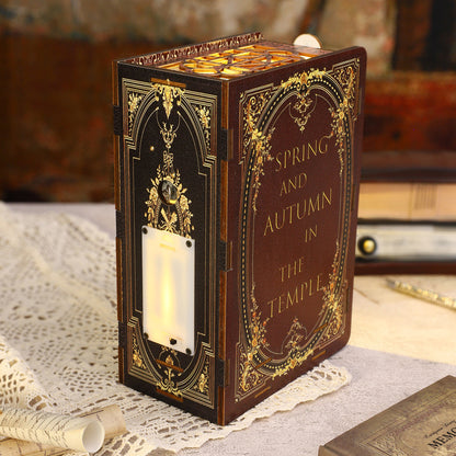 Covenant Church Book Nook Kit (Gothic Architecture Bookshelf Insert, Wooden DIY Miniature Craft Birthday Gift)