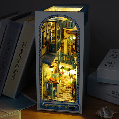 Greek Style DIY Book Nook Kit (Sea Breeze, Coastal Ocean Scene, Graft Gift)